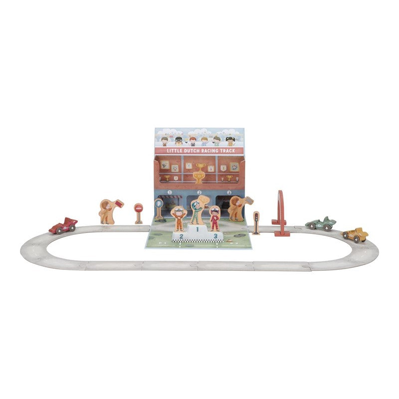 Little Dutch pista auto gioco legno valigetta corse