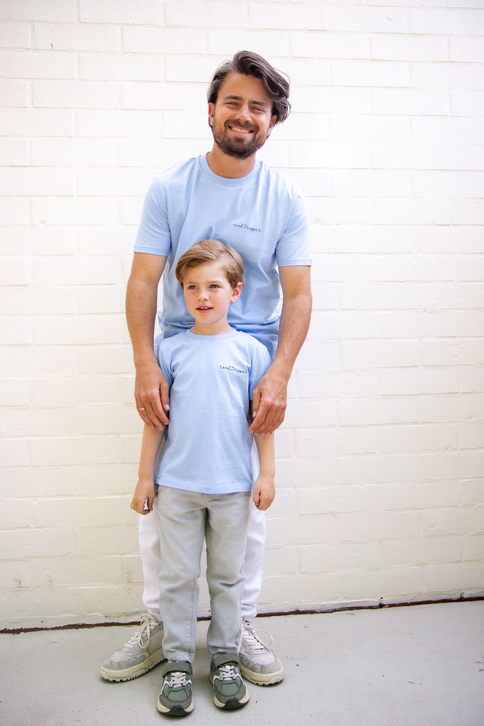 Ella and Rapha Roadtripper t-shirt blu cotone bio