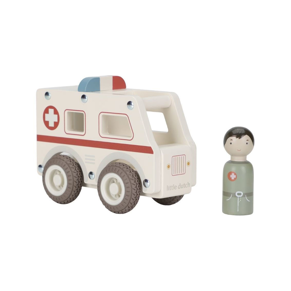 Little Dutch ambulanza legno con personaggio dai 18 mesi