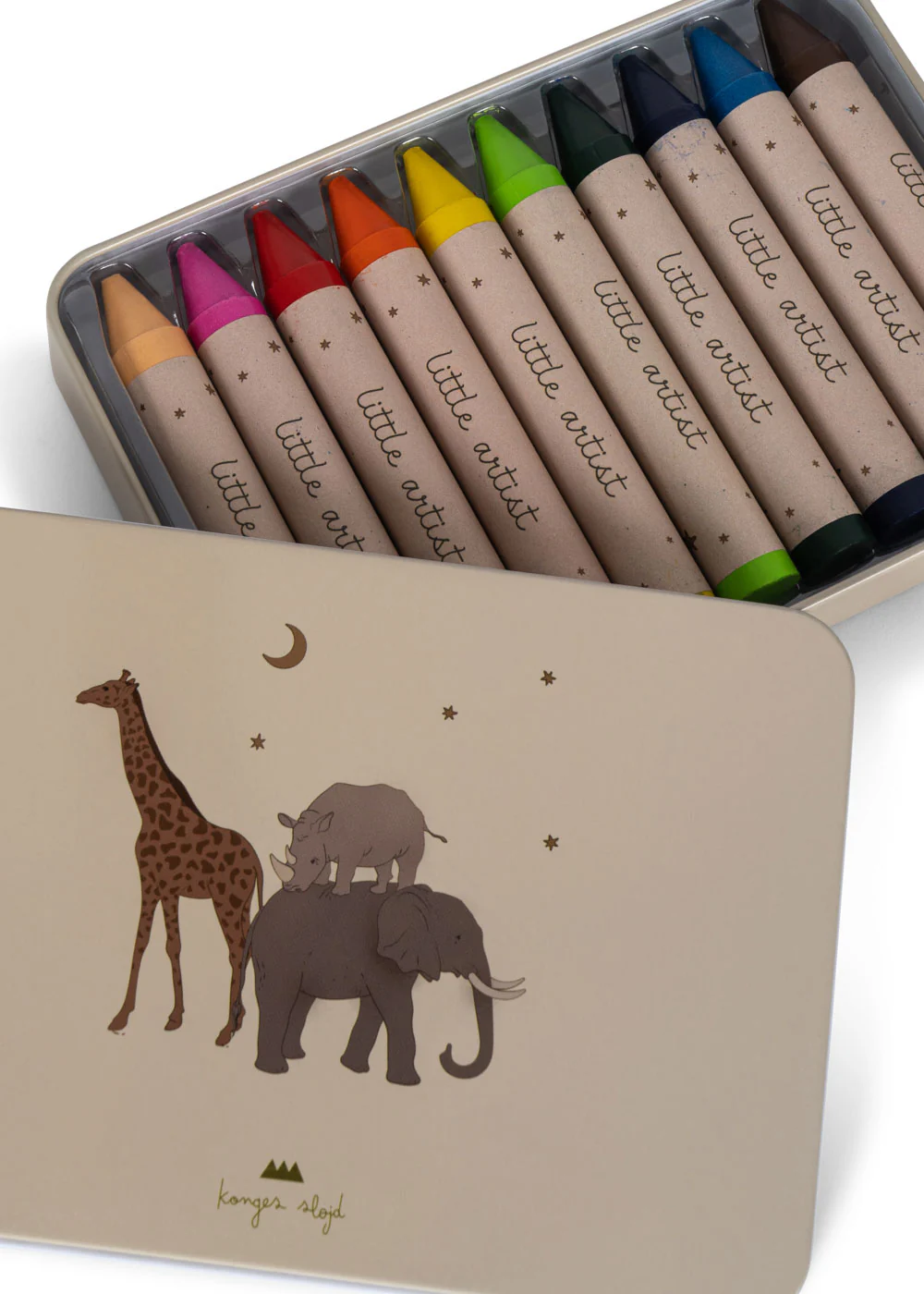 Konges Slojd Safari pastelli cera d'api 10 pezzi