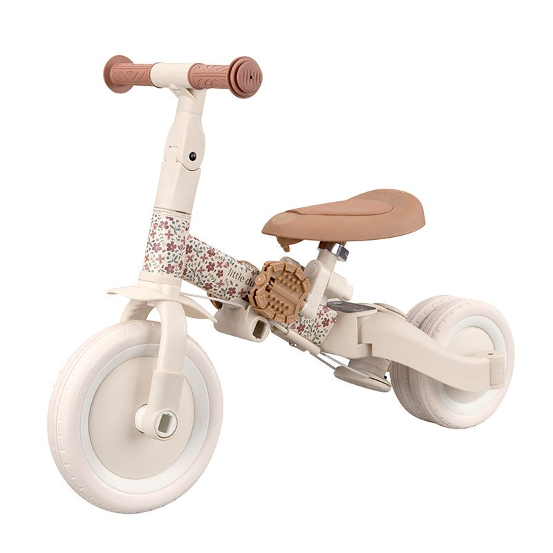 Little Dutch triciclo evolutivo fiori bianco con spinta