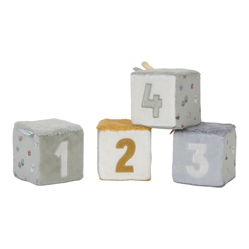 Little Dutch Little Farm cubi morbidi impilabili sensoriali 4 pz