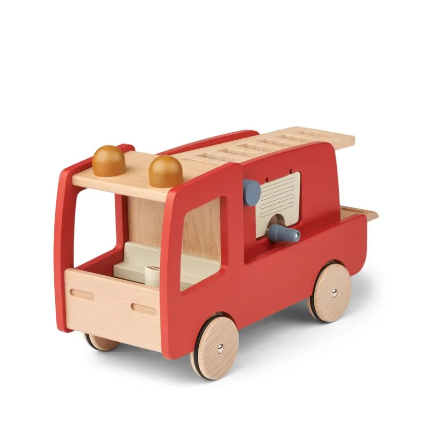 Liewood Eigil camion pompieri legno 18 mesi