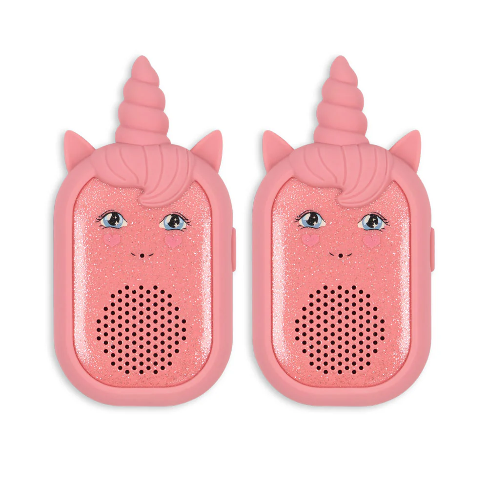 Konges Slojd Unicorn walkie talkie silicone glitter ricaricabile
