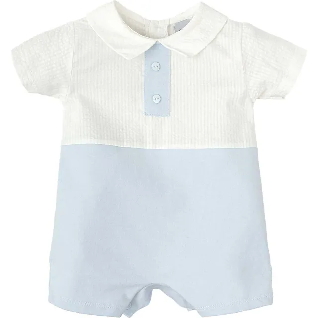 Babidu Vento tutina corta neonato maniche corte cotone