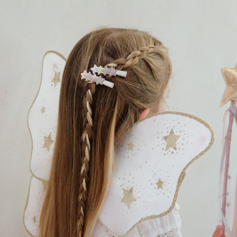 Mimi & Lula ali rosa glitter costume bambina