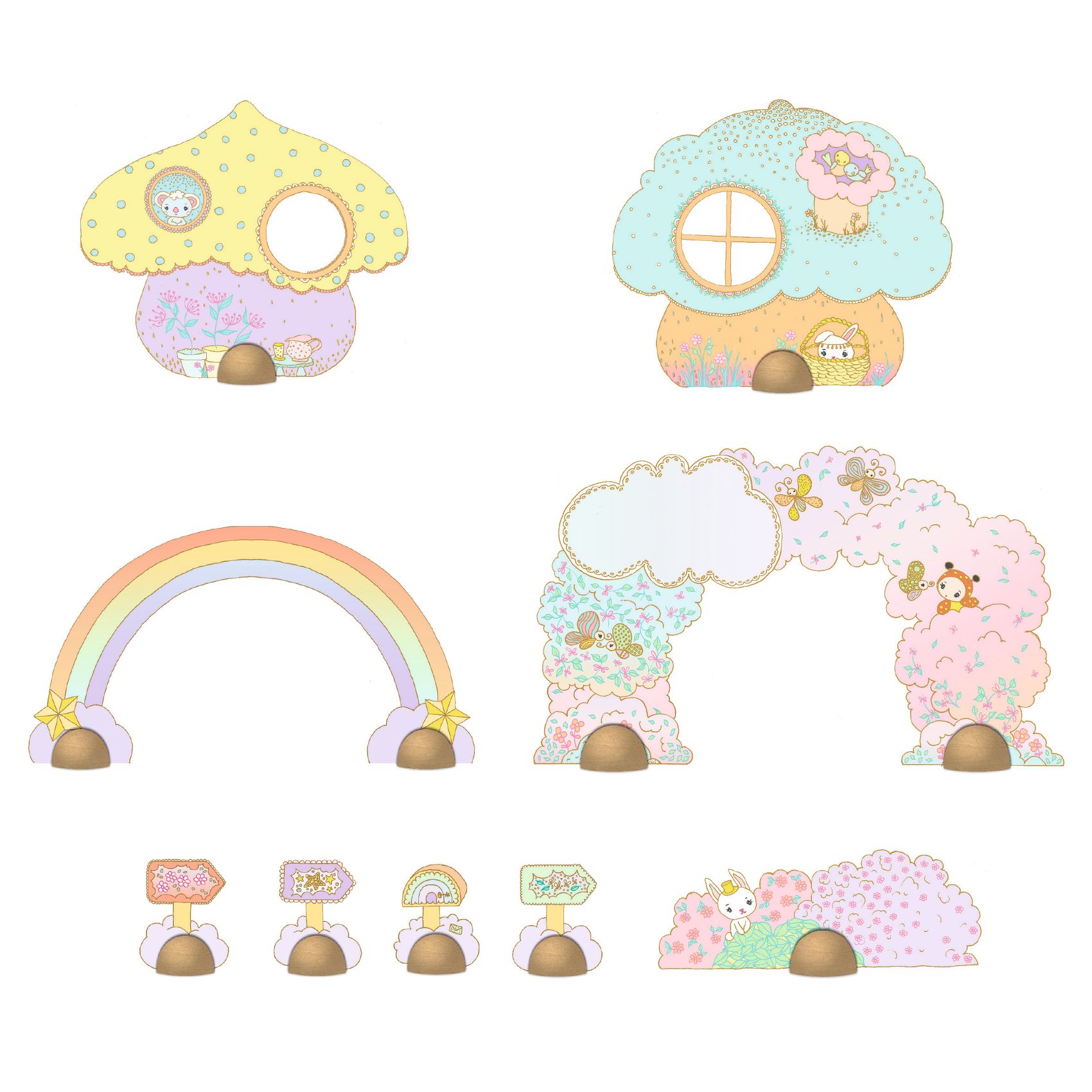 Djeco Puzzl'Up Mini mondo Lily & Polo puzzle 24 pezzi
