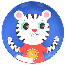 Petit Monkey Animal Friends Tiger piatto melamina 20 cm