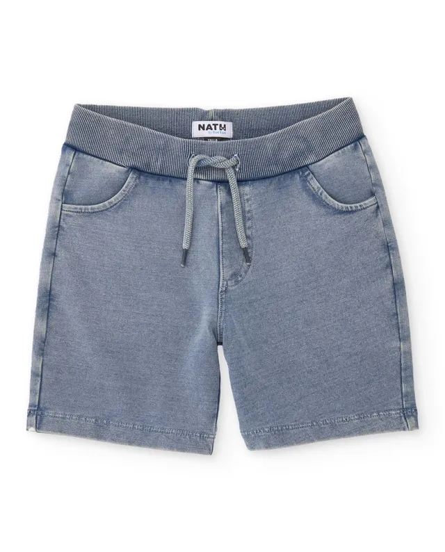 Tuc tuc bermuda bambino jeans effetto delavato