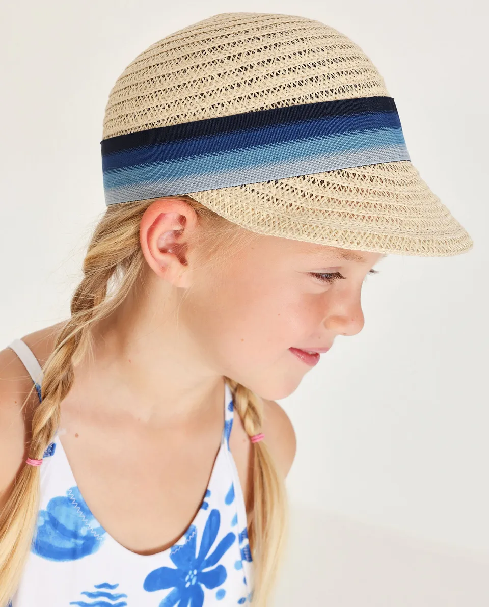 Tuc Tuc cappello tessuto nastro beige