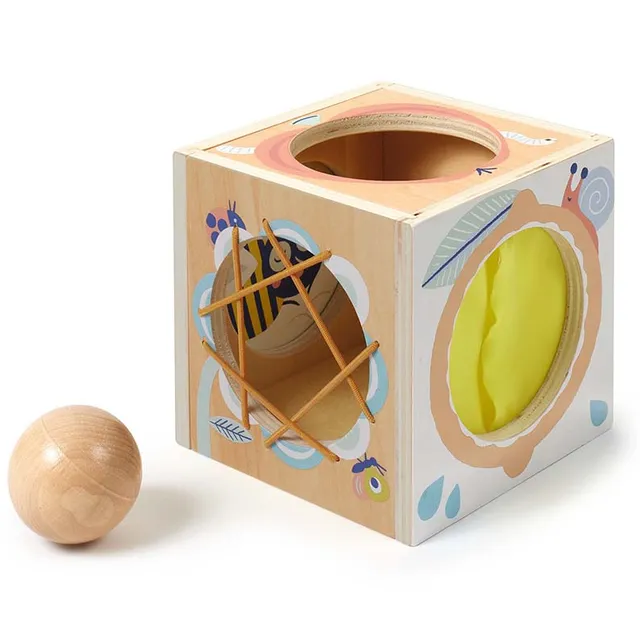 Djeco BabyBox scatola permanenza legno 4 fori 10 mesi