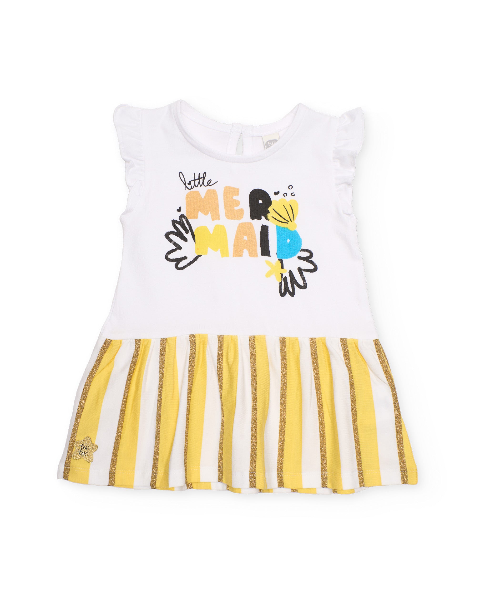 Tuc Tuc vestito bambina a righe gialle