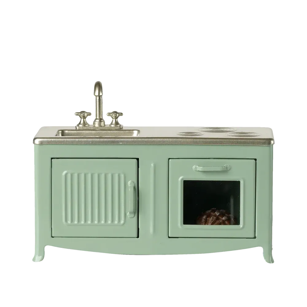 Maileg Topo cucina vintage menta 14 cm
