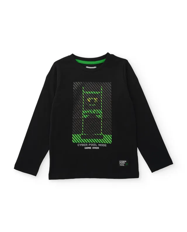 Tuc Tuc Cyber Pixel Mode maglia bimbo nera arcade