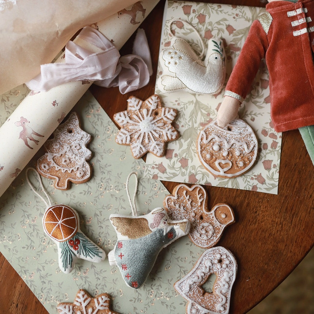 Avery Row Peace & Joy decorazioni albero cotone 3 pezzi