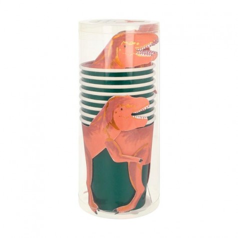 Meri Meri Rex Party bicchieri carta 8 pz 256 ml