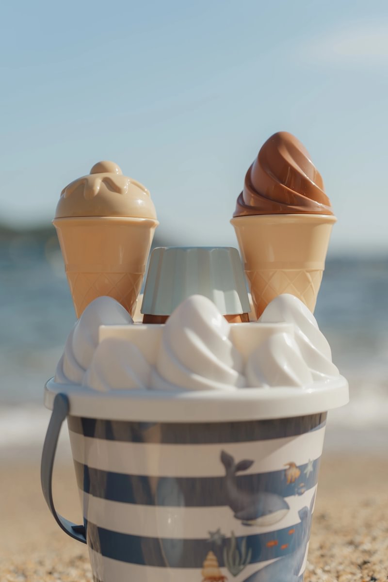 Little Dutch set spiaggia gelati blu secchiello palette 18 mesi+