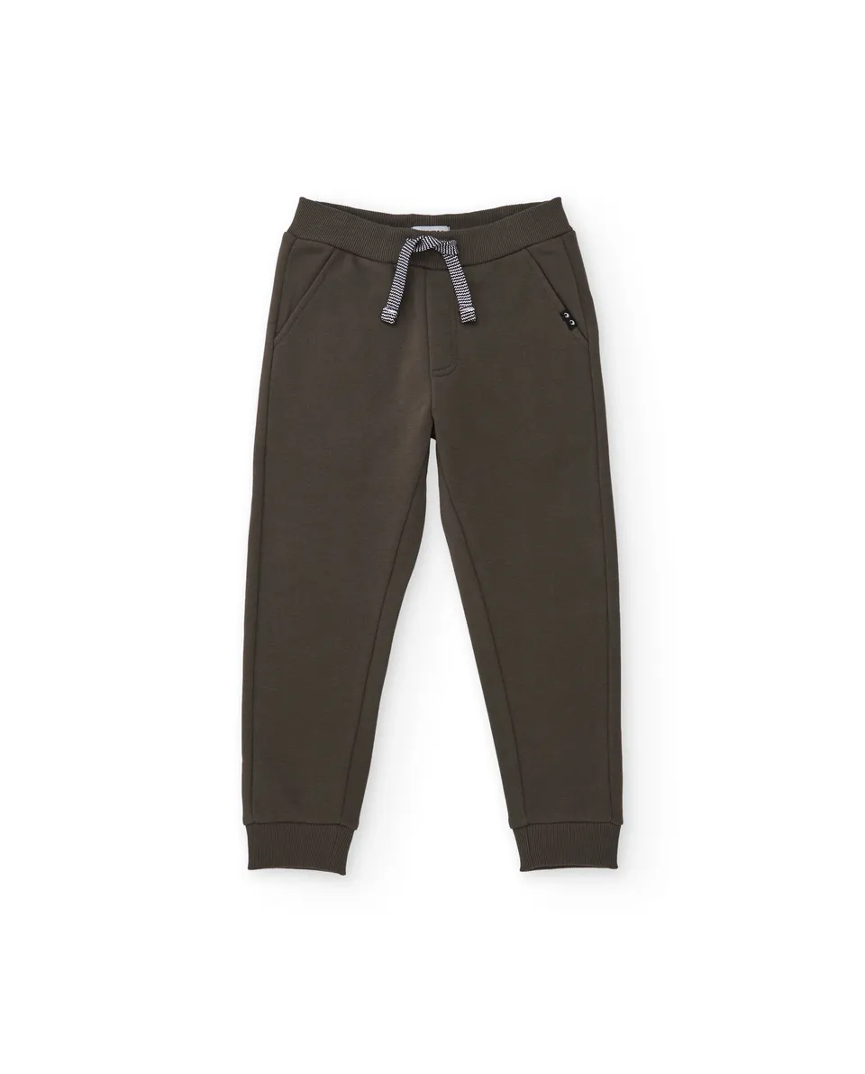 Tuc Tuc Basic's pantalone tuta bimbo marrone felpa