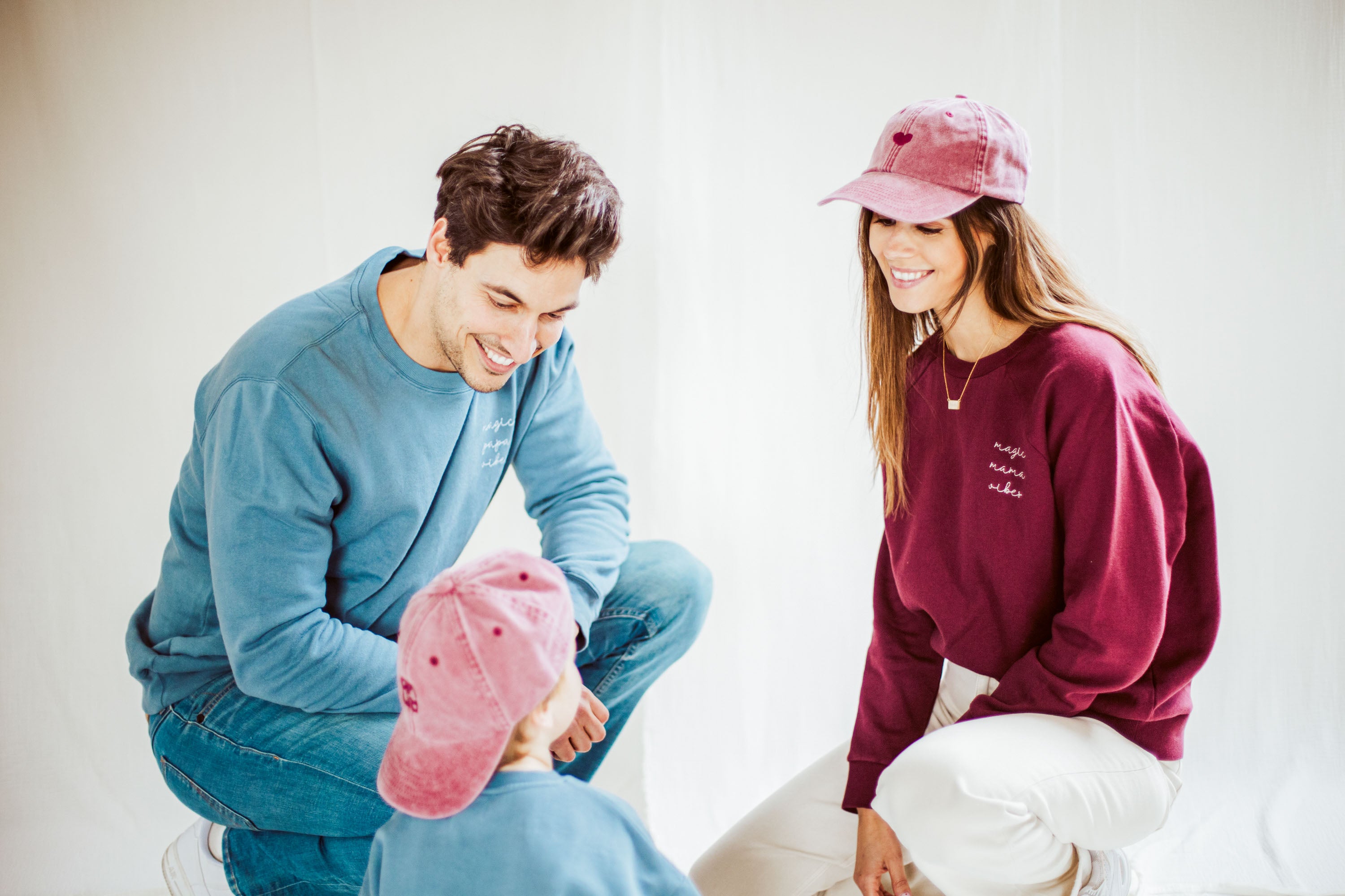 Ella and Rapha Mama Loose Fit felpa bordeaux cotone