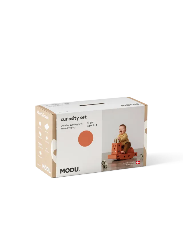 MODU Curiosity Set gioco costruzioni Orange-Green 14 pezzi
