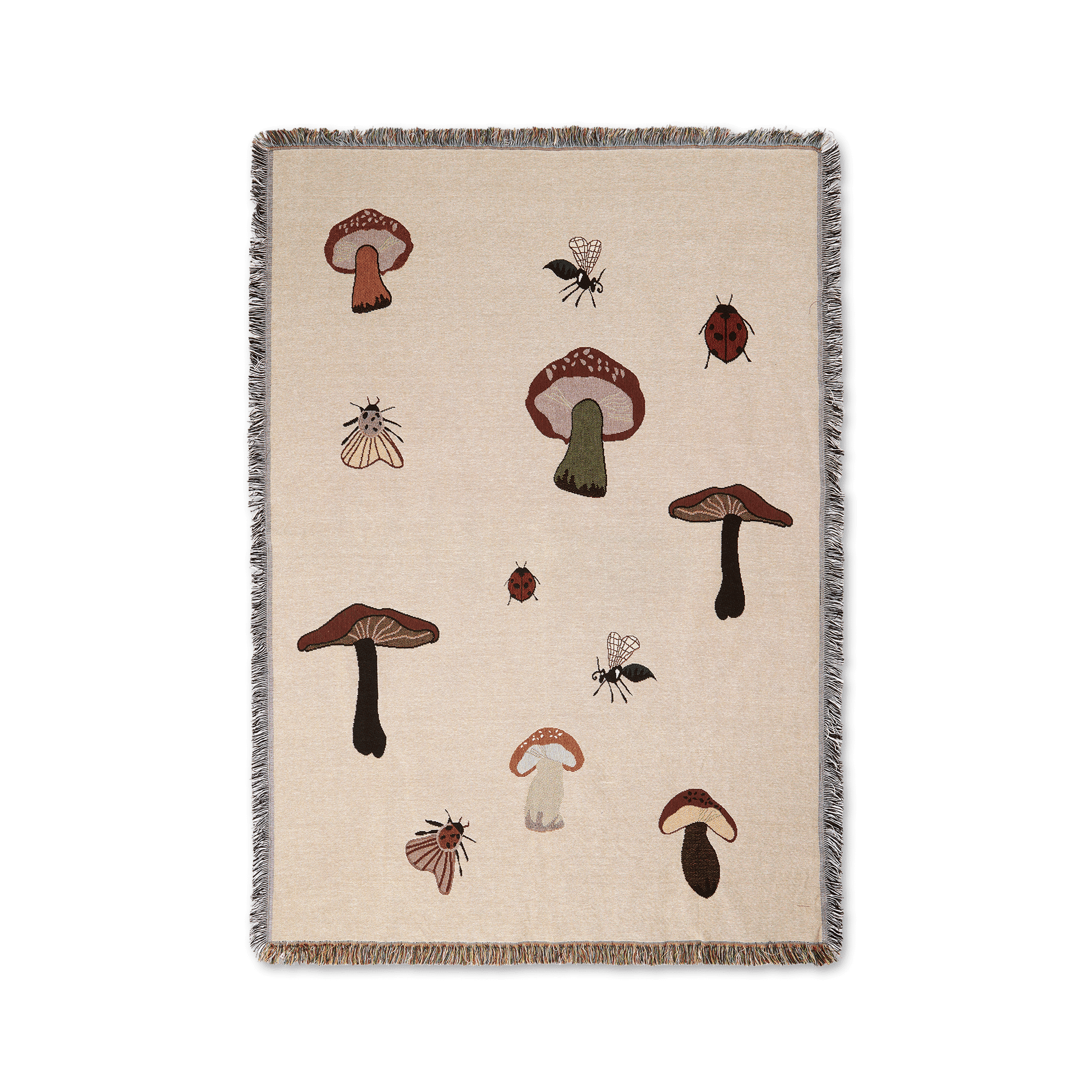 Ferm Living Forest coperta arazzo in cotone 120x170 naturale