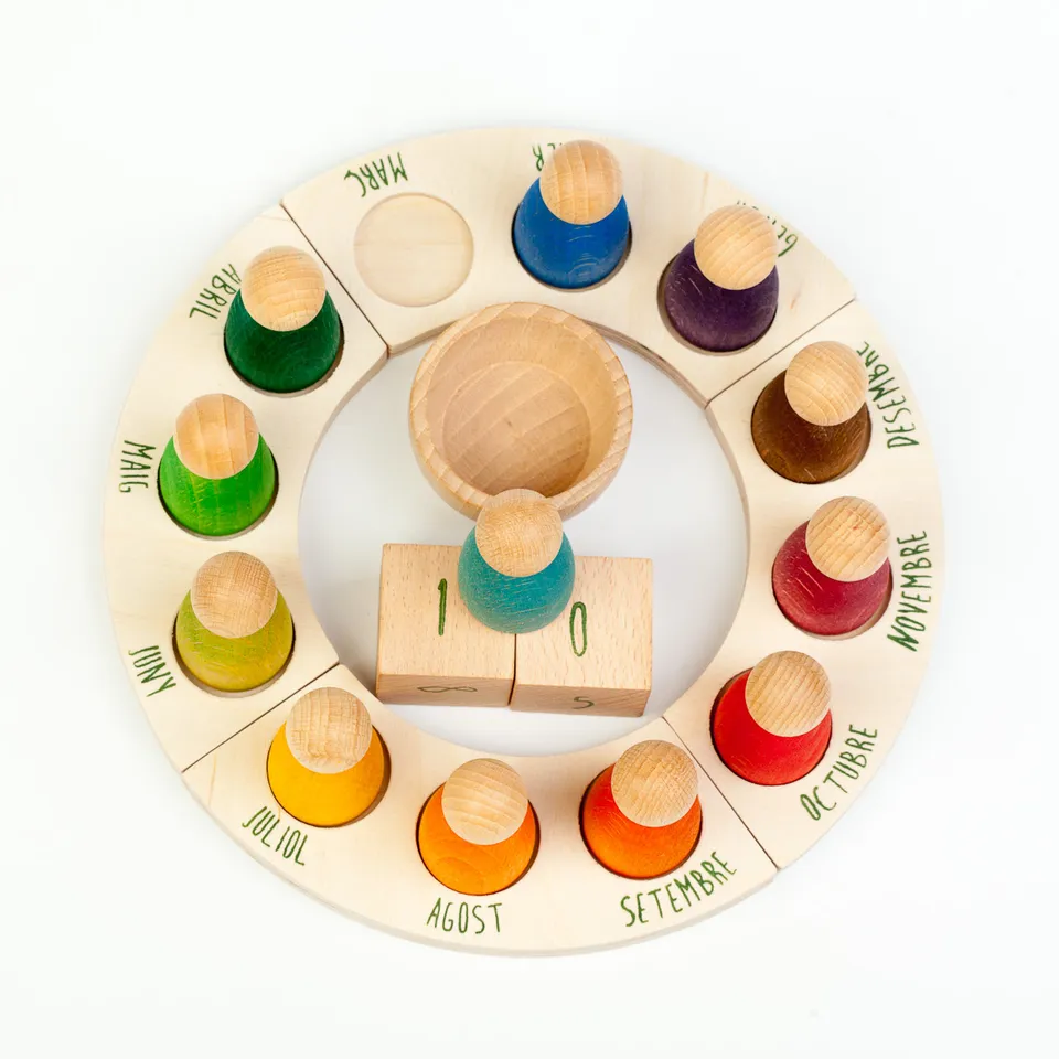 Grapat Calendario Perpetuo Italiano in Legno