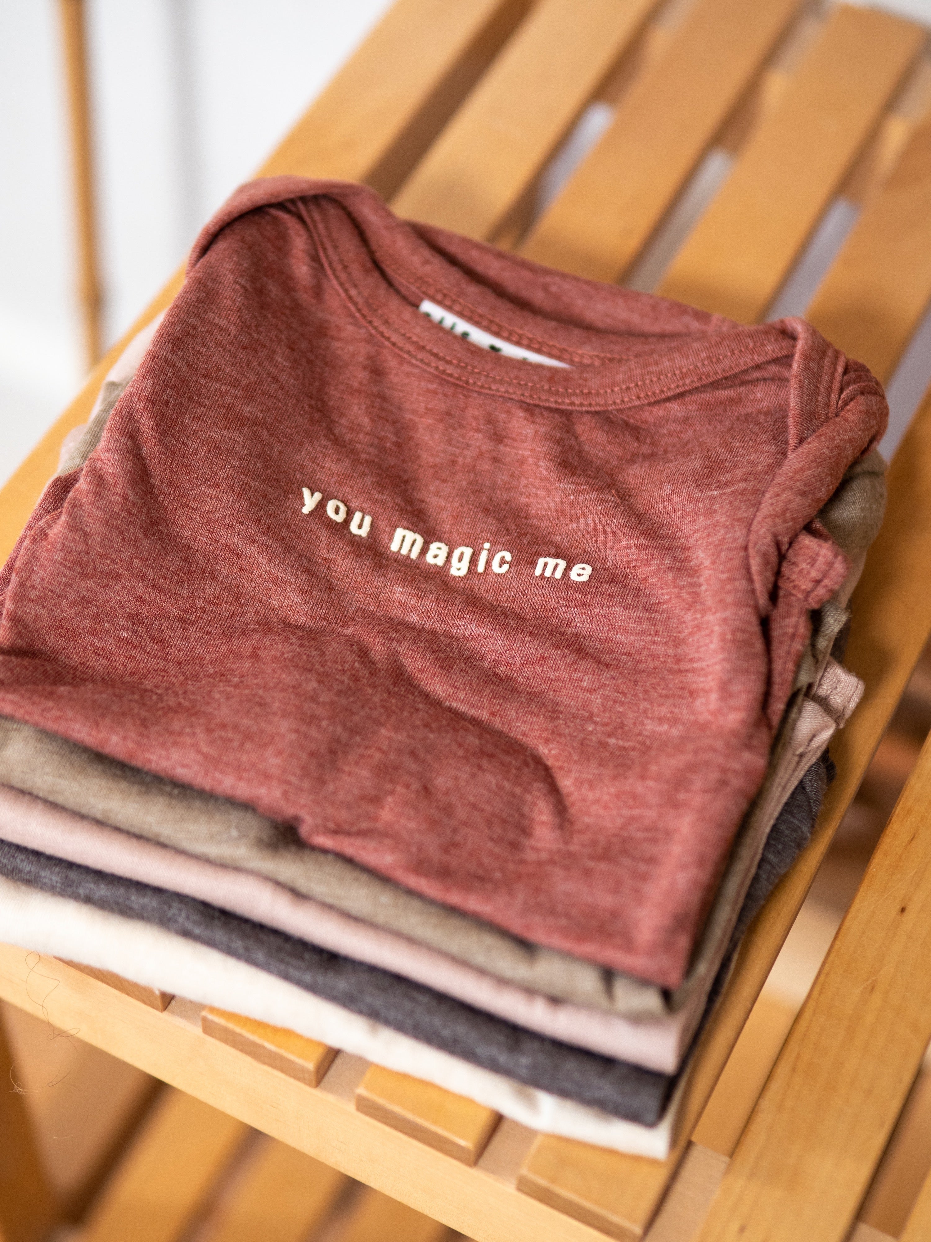 Ella and Rapha You Magic Me body neonato terracotta cotone