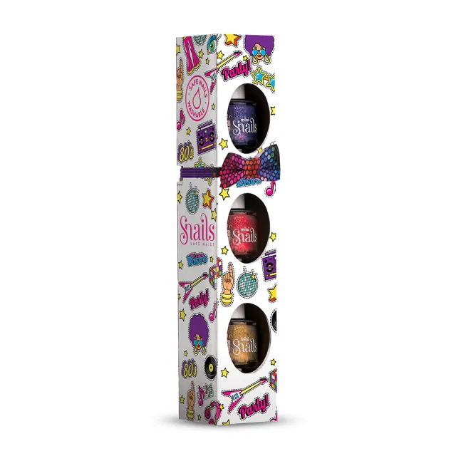 Snails Disco cofanetto smalti bambini 3x7 ml lavabile