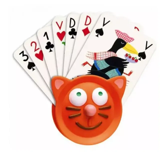 Djeco gatto portacarte per bambini 9x9 cm