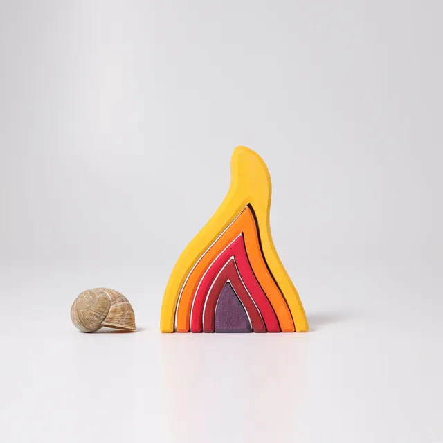Grimm's Fiamma Mini impilabile legno 5 pezzi