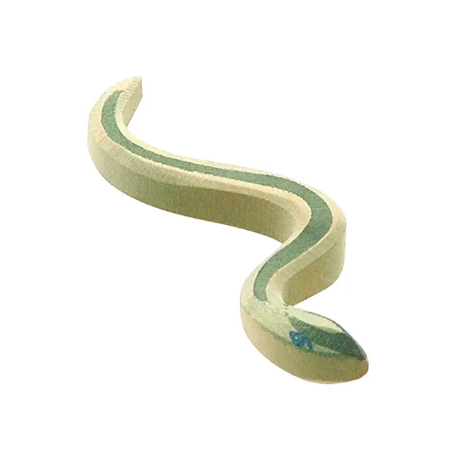 Ostheimer Serpente figura legno dipinta a mano 12 cm