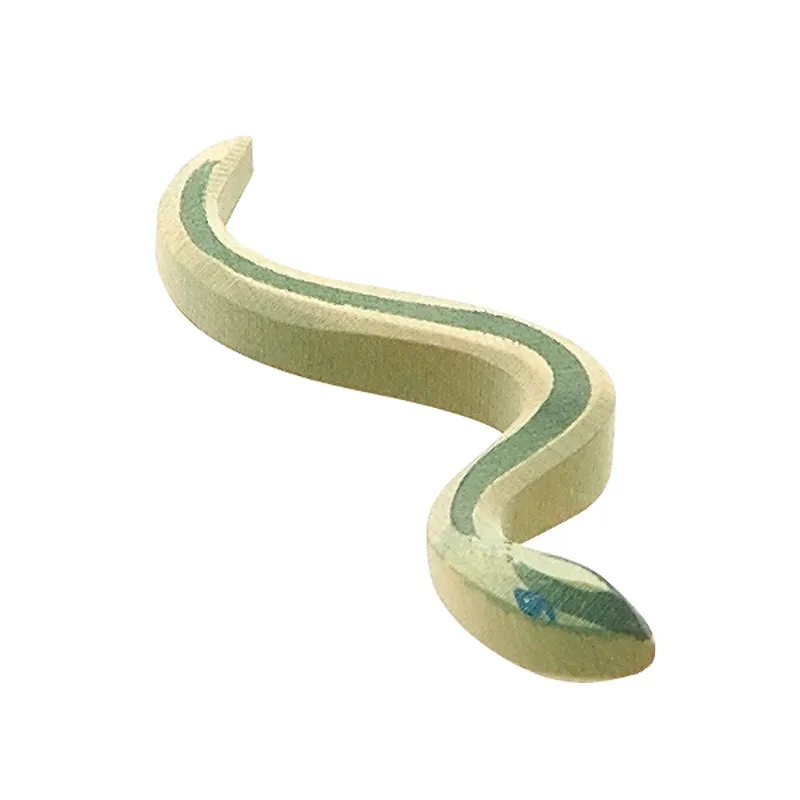 Ostheimer Serpente figura legno dipinta a mano 12 cm