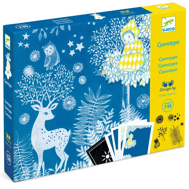Djeco Au Clair de la Lune cianotipia set artistico sole