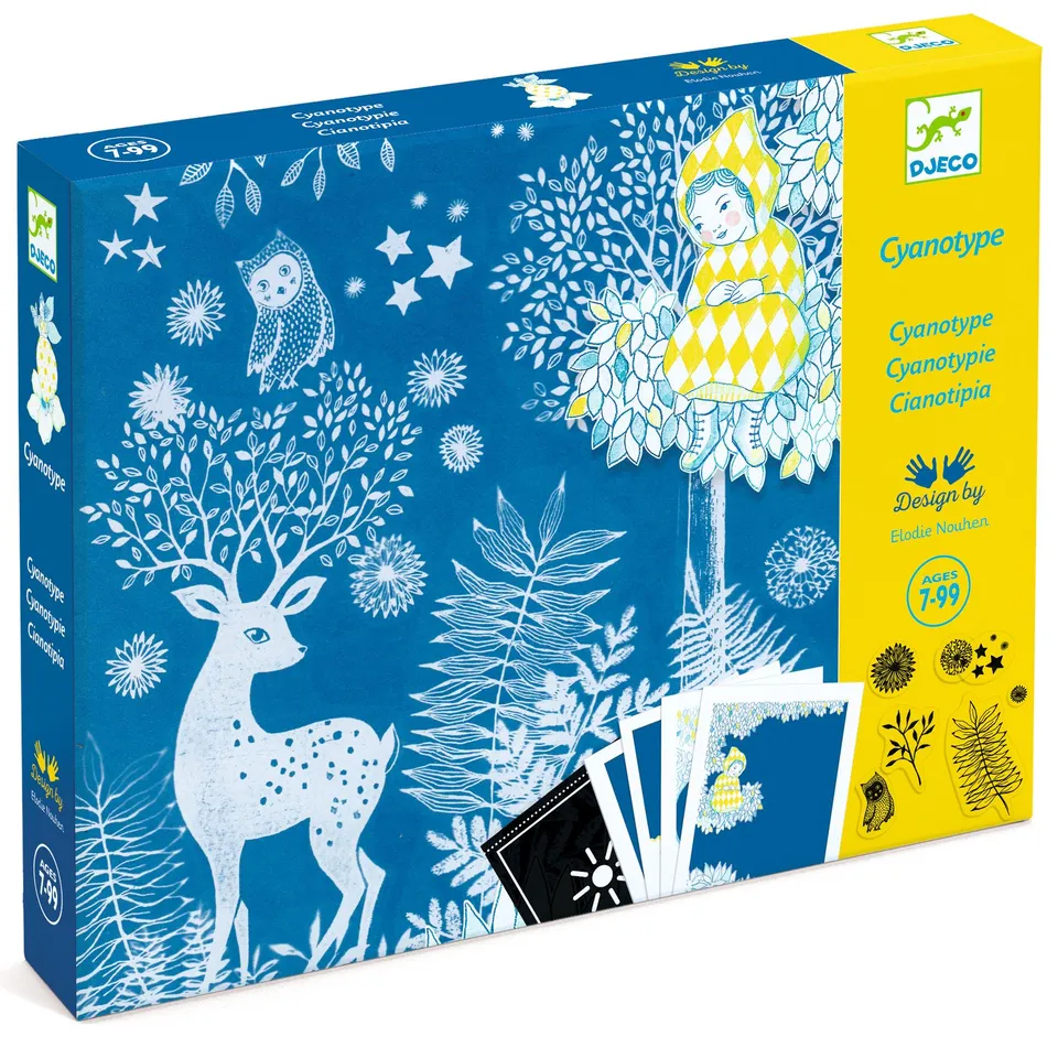 Djeco Au Clair de la Lune cianotipia set artistico sole