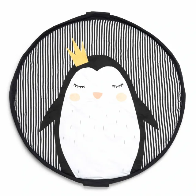 Play&Go Soft 2 in 1 Pinguino sacco portagiochi cotone