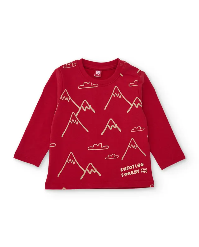 Tuc Tuc maglia manica lunga montagna rosso