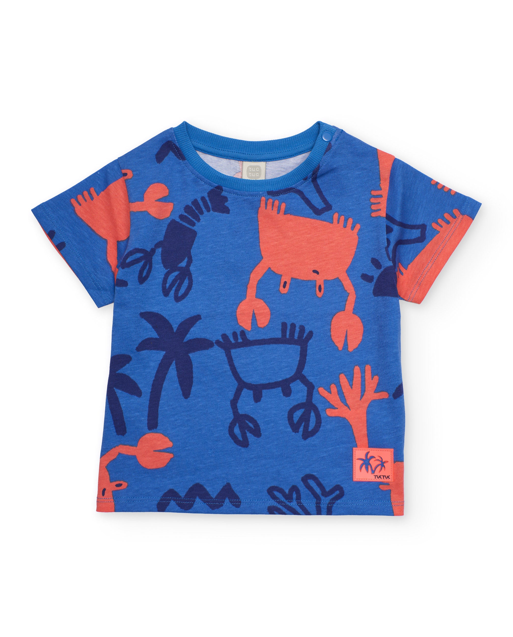 Tuc Tuc set bambino 3 pezzi magliette e bermuda blu