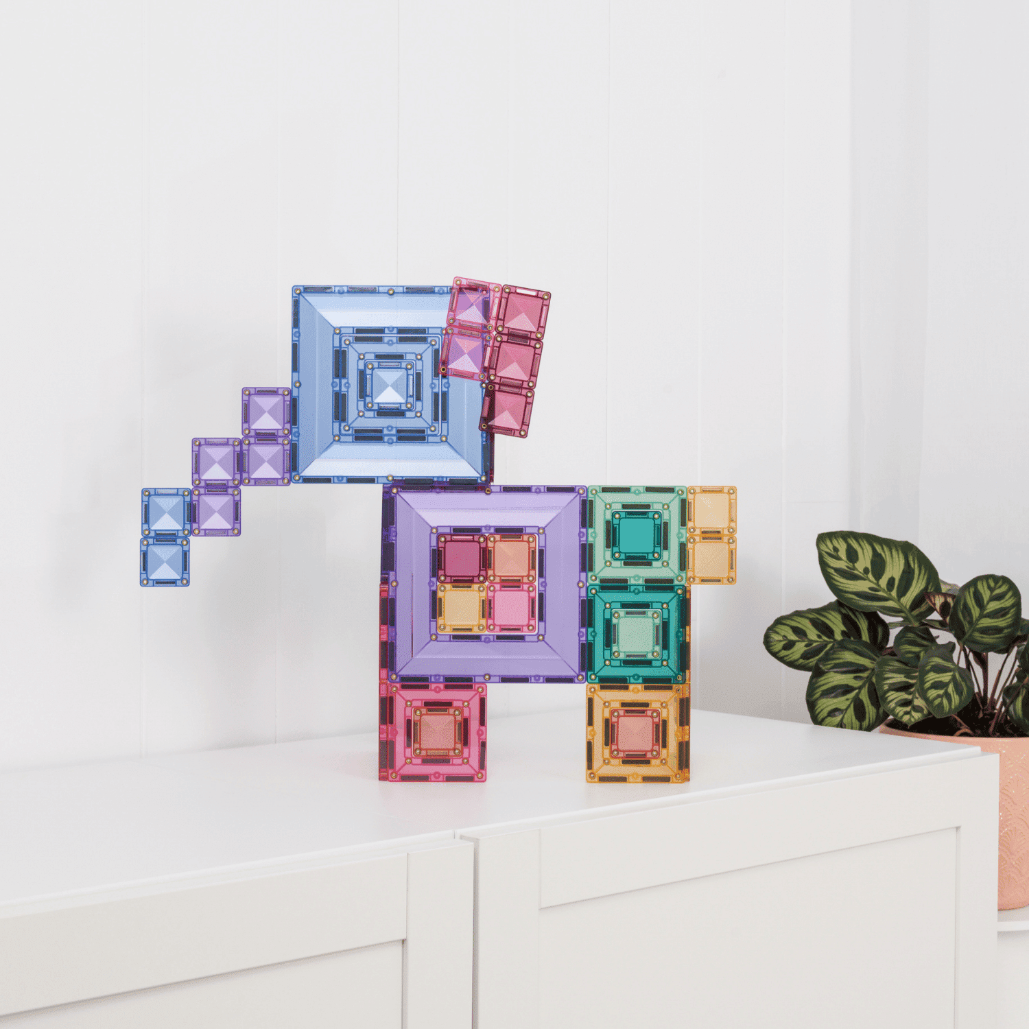 Connetix Portal Pastel Pack costruzioni magnetiche 48 pezzi