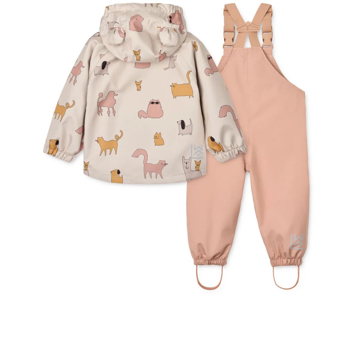 Liewood Cats and Dogs completo antipioggia 1-4 anni impermeabile
