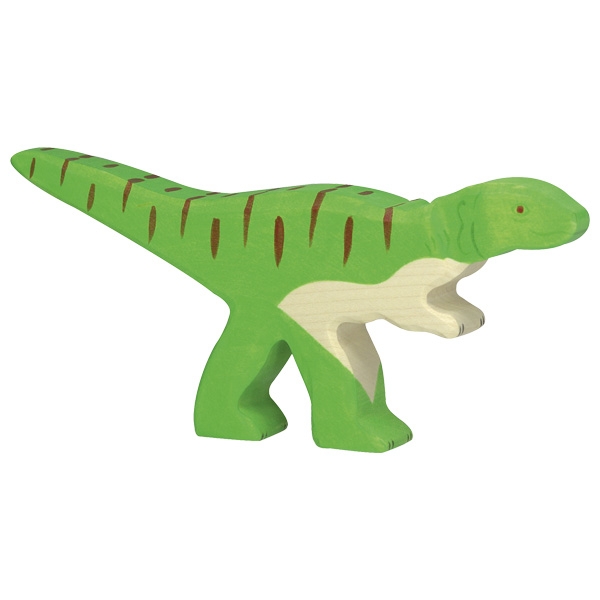 Holztiger Allosauro dinosauro legno 19,5 cm pittura atossica