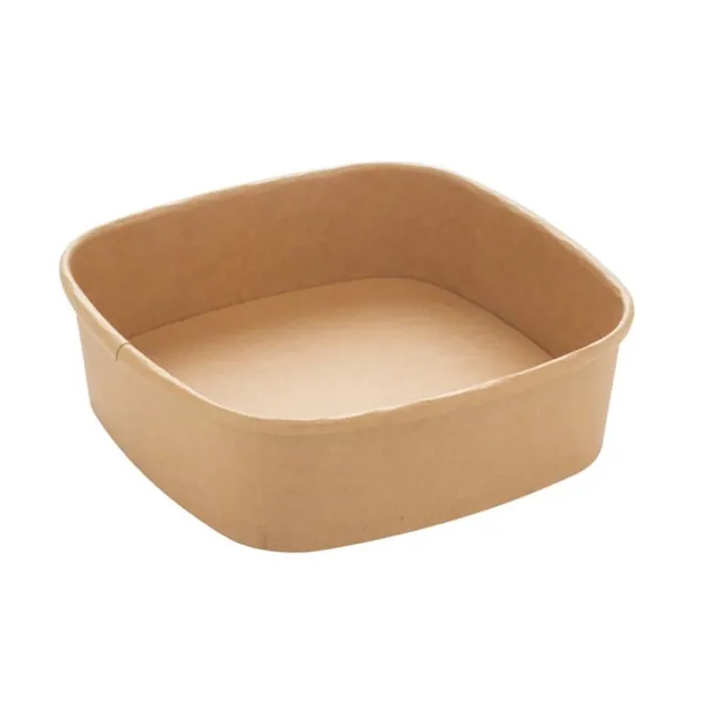 Baboo contenitore kraft quadrato 17x17 contenitore carta