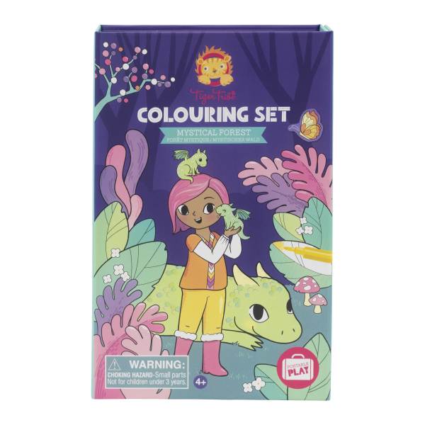 Tiger Tribe Mystical Forest set da colorare 36 pagine 4+anni