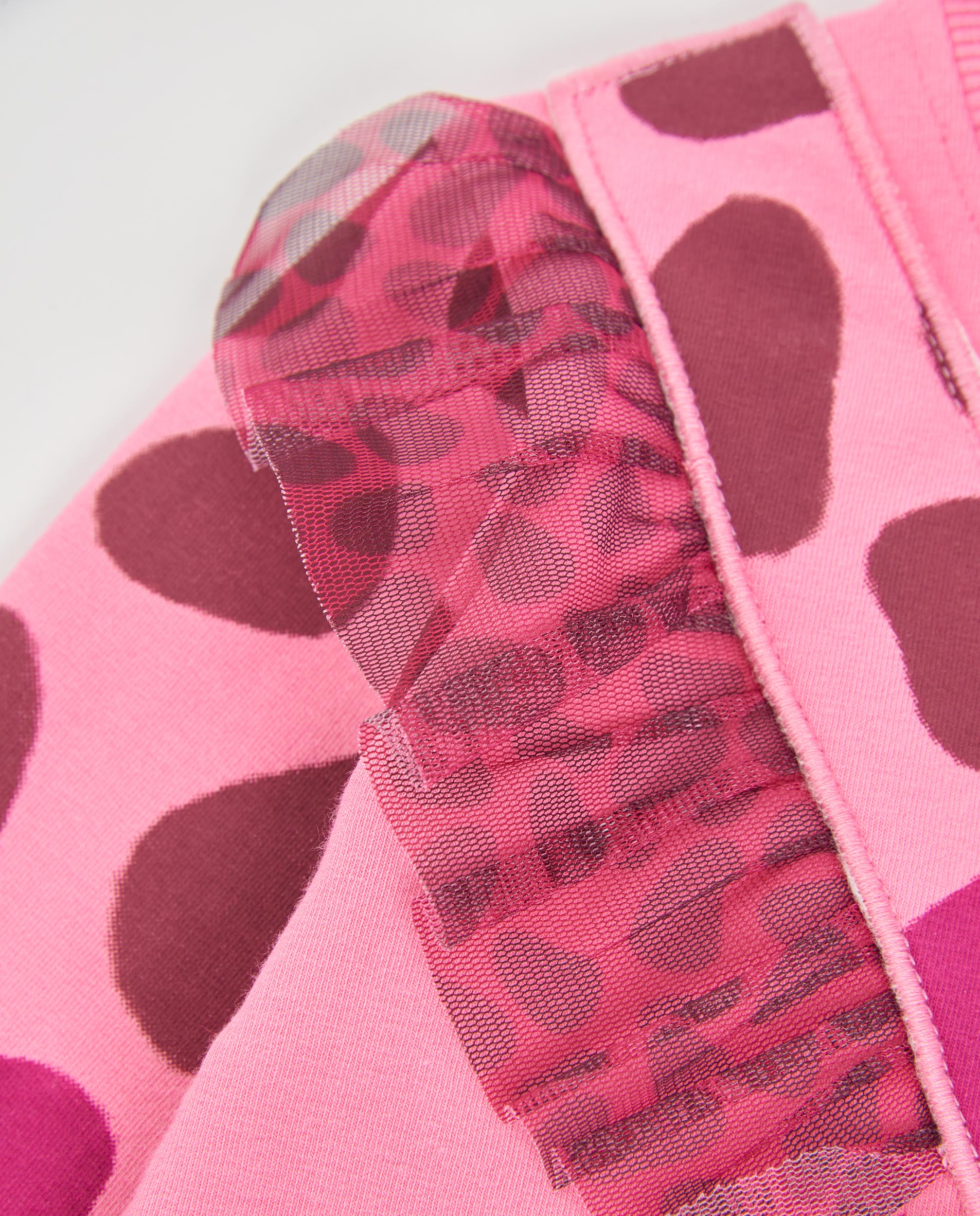 Tuc Tuc vestito bambina pile rosa animalier con tulle