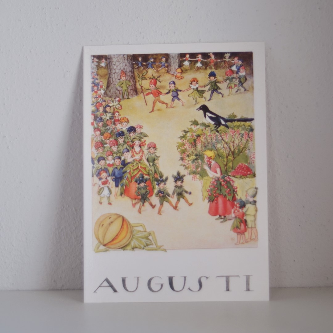 Elsa Beskow mesi dell'anno set 12 cartoline 10,5x15 cm
