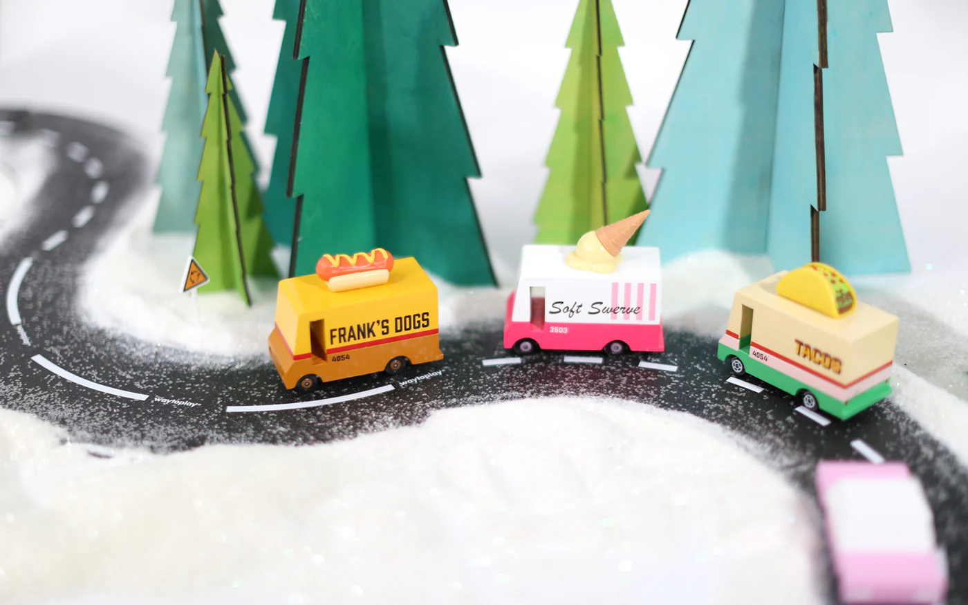 Candylab Candycar Hot Dog Van macchinina legno 8,4 cm