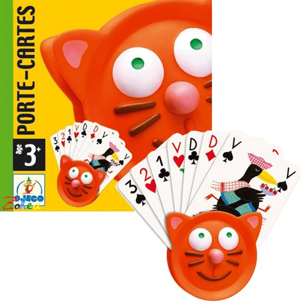 Djeco gatto portacarte per bambini 9x9 cm