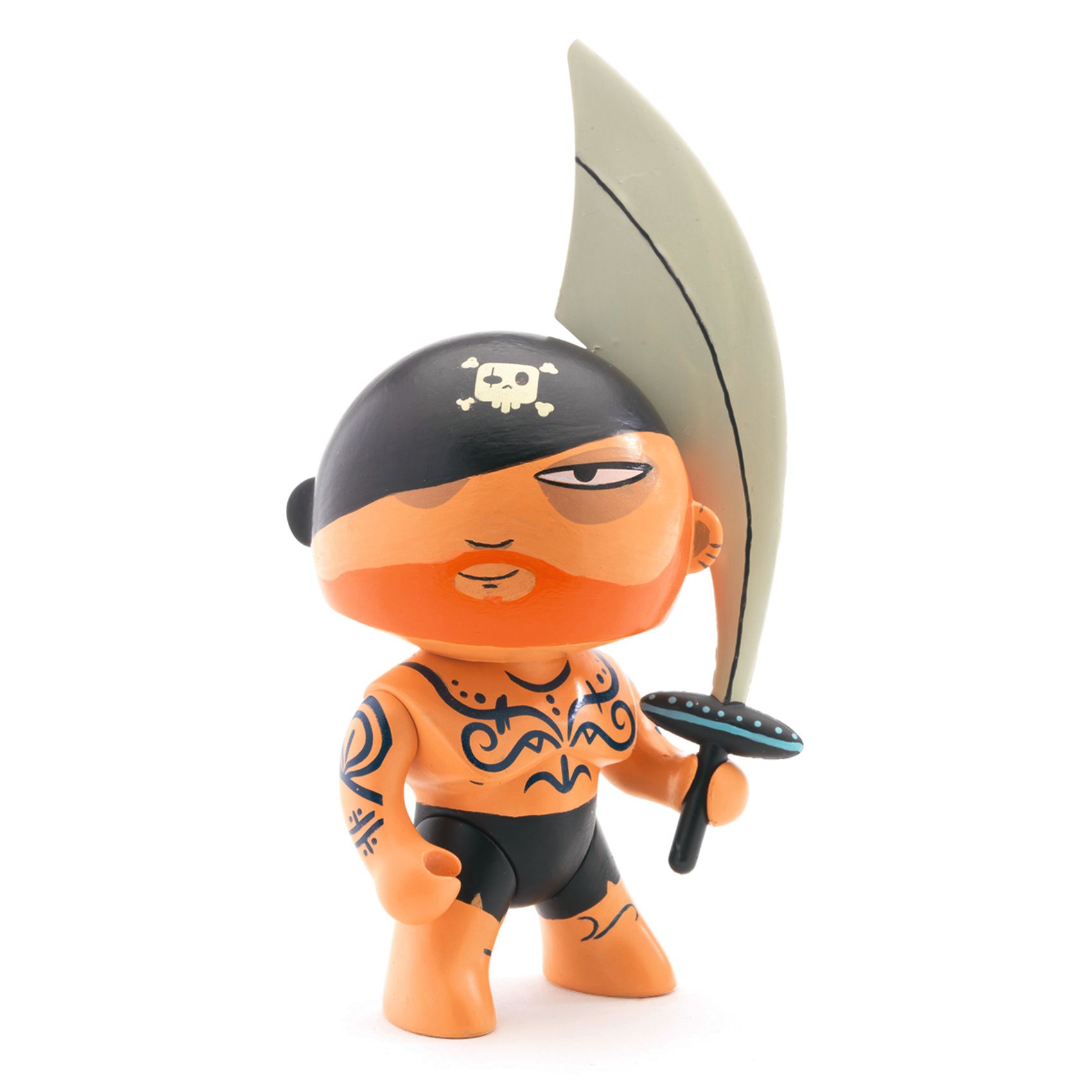 Djeco Arty Toys Tatoo figura pirata in vinile 7 cm