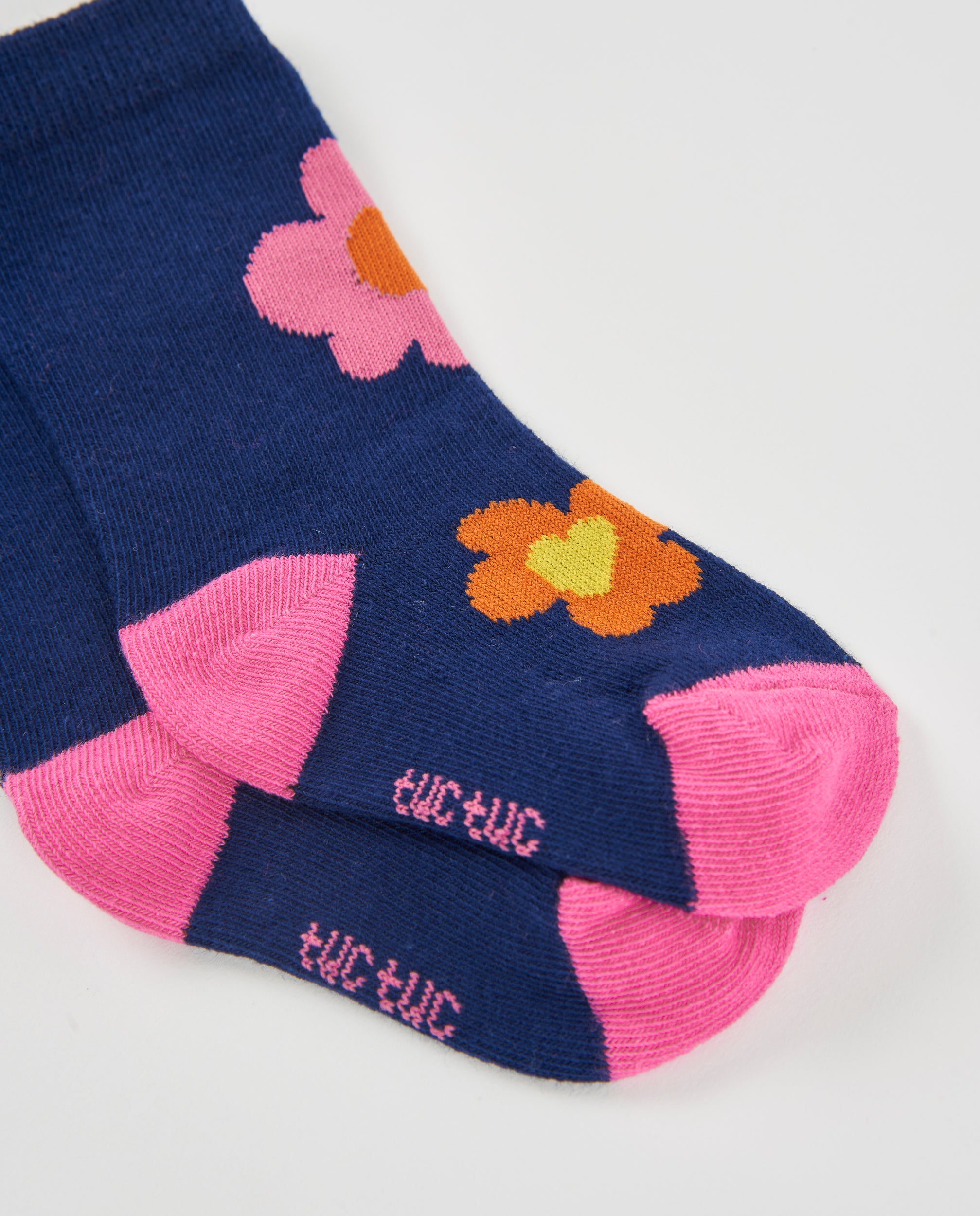 Tuc Tuc calzini cotone bambina fiori rosa 2 paia