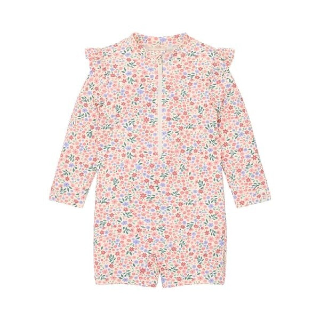 Little Dutch costume intero bimba fiori manica lunga UPF 40+