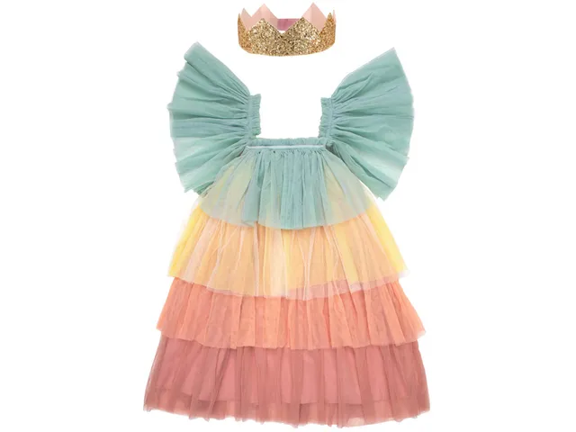 Meri Meri Arcobaleno abito principessa tulle 5-6 anni